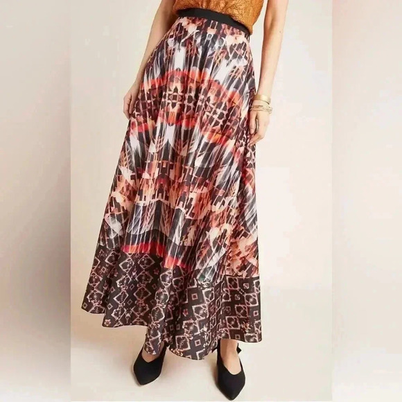 NEW Anthropologie Bhanuni by Jyoti Kaleidoscope Maxi Skirt Size L - Picture 1 of 15